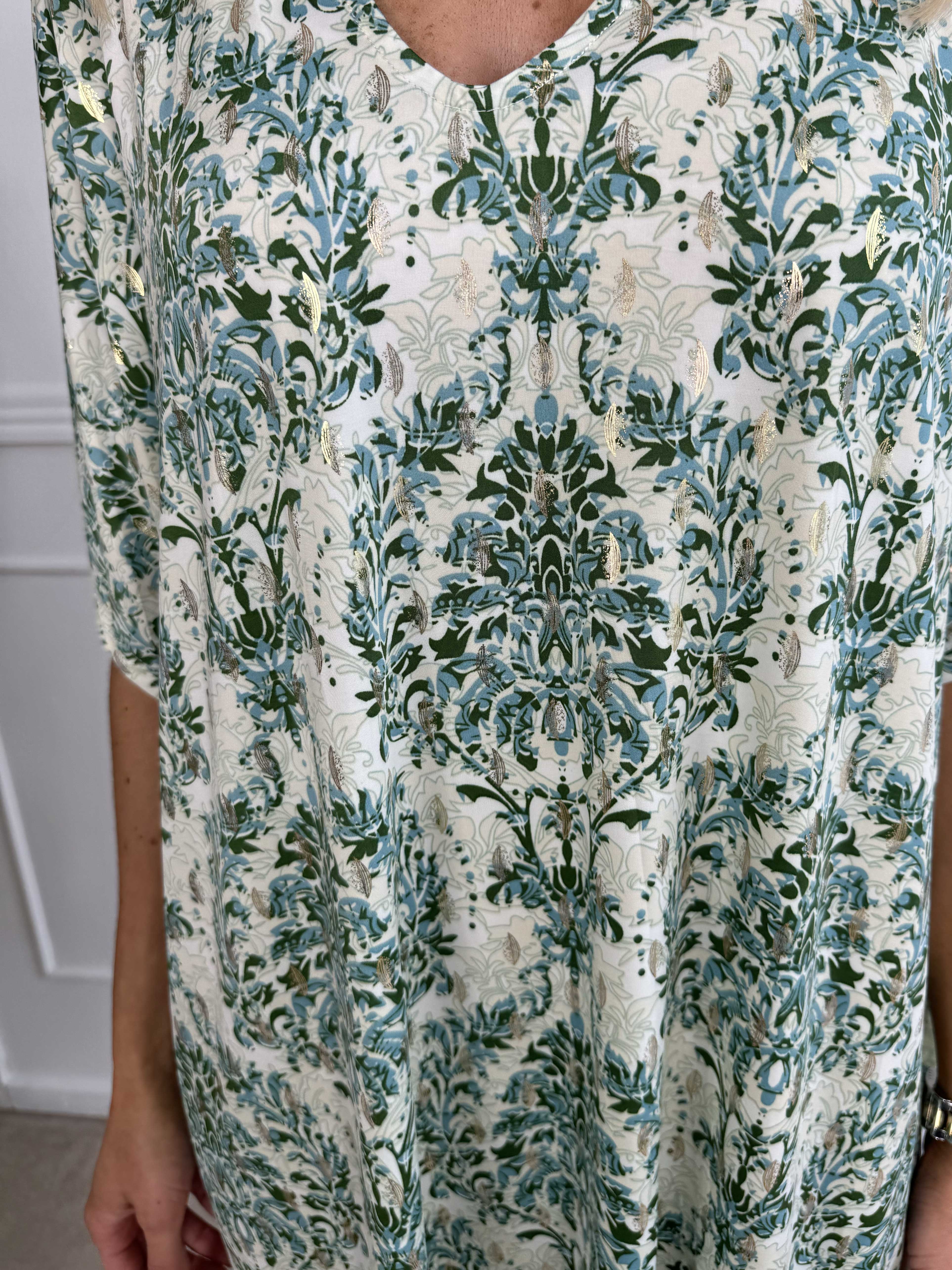 Azmina Royal - Tunikaklänning i lös passform med resår